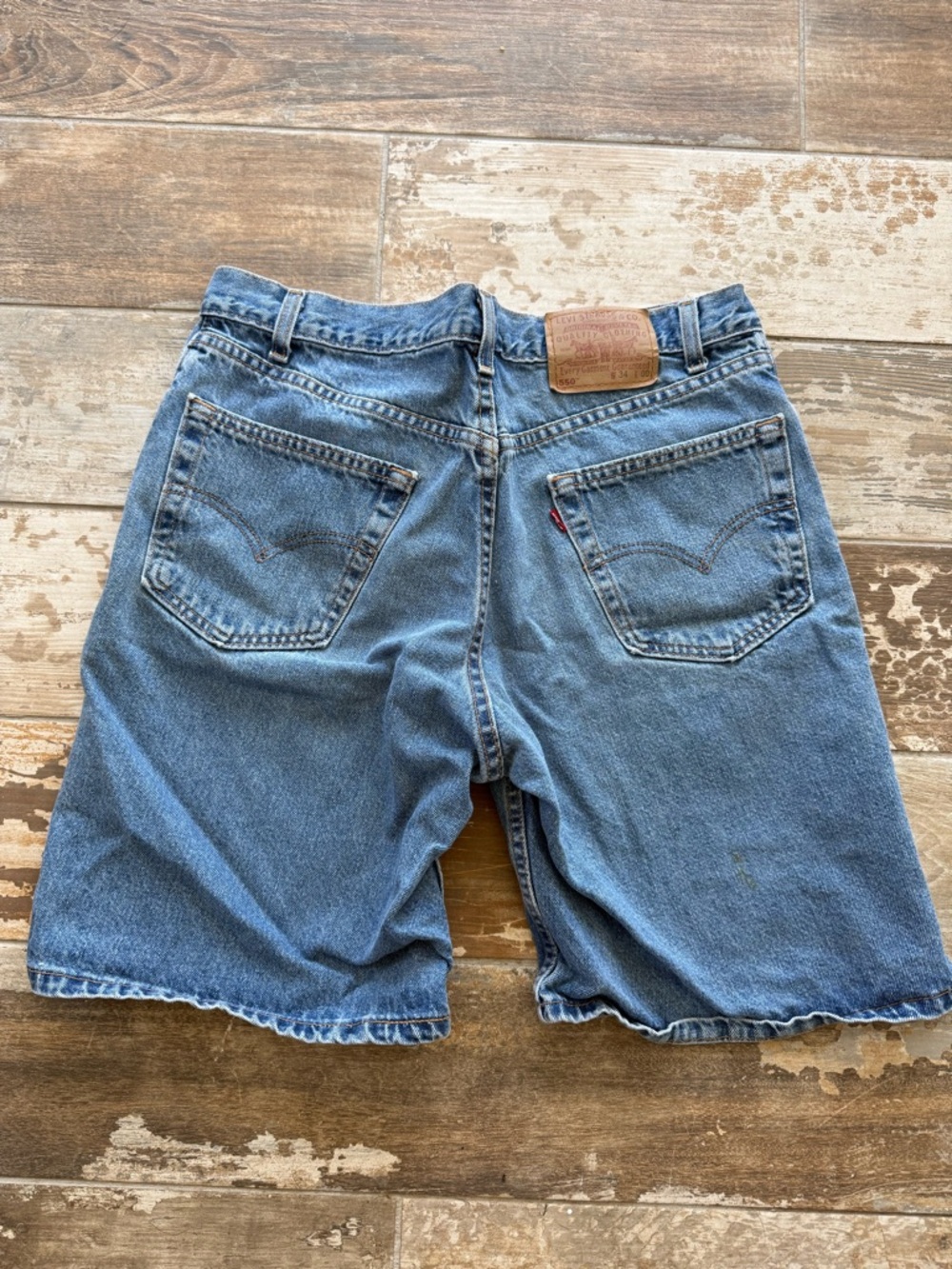 Levi's Men's Light Blue Denim Shorts.  Vintage 550